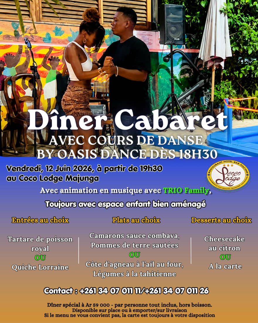 Diner Cabaret et cours de danse Oasis Dance
