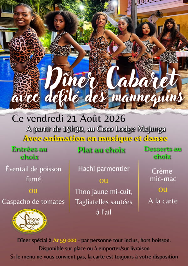 Diner Cabaret et soiree dansante