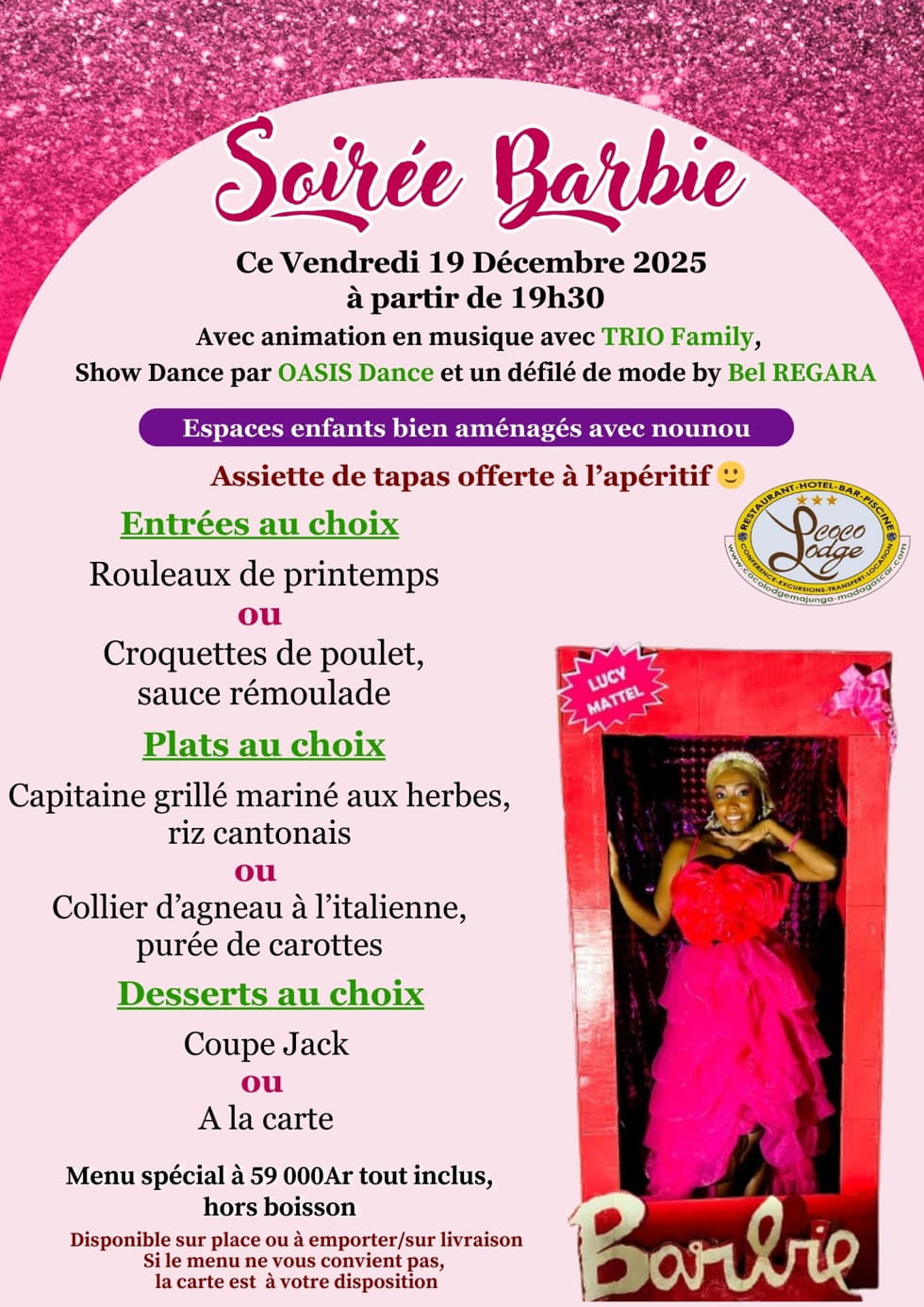 Soirée Barbie du 19 décembre